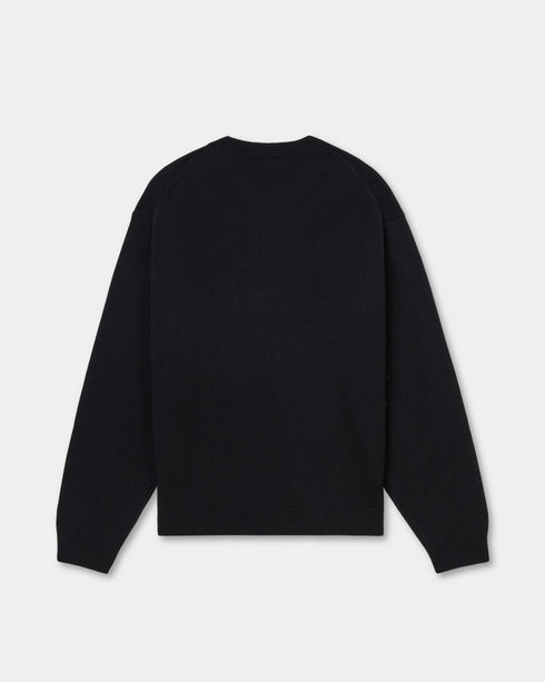 KENZO 'KENZO Happy Tiger' embroidered jumper in wool and cotton Mens Apparel